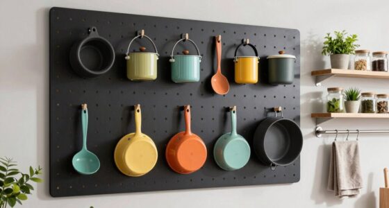 adjustable pegboard storage