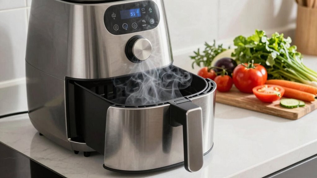 air fryer smoke prevention