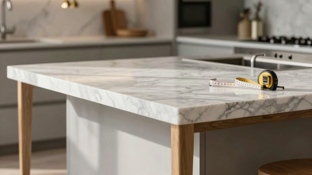 balanced kitchen island dimensions
