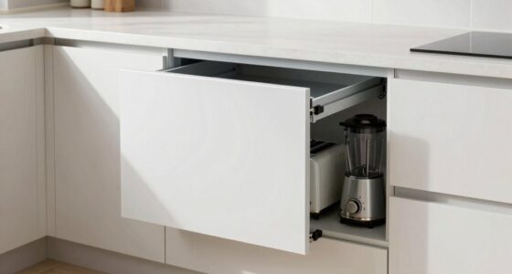 concealed convenient appliance storage