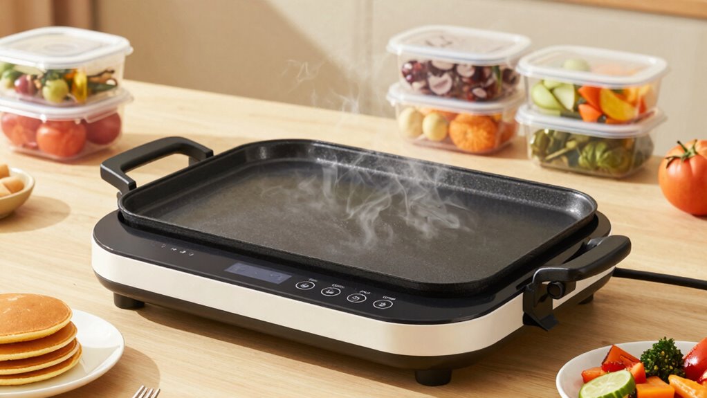 cooking surface temperature cleanup
