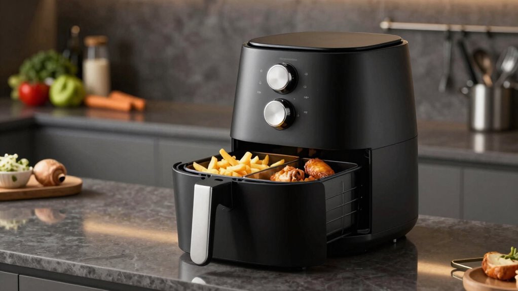 dual compartment cooking versatility