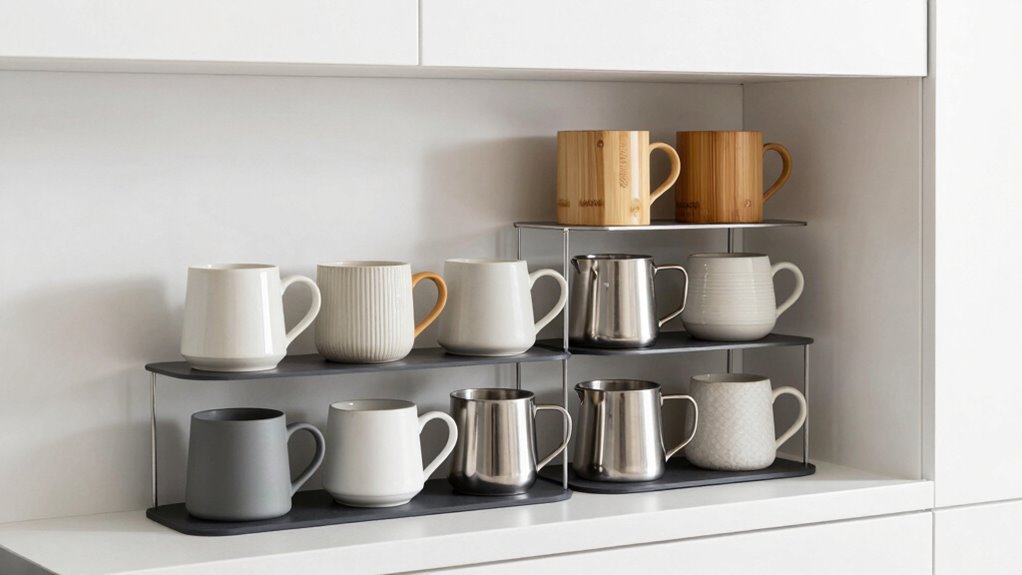 durable rust resistant mug storage