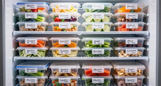 efficient freezer labeling system