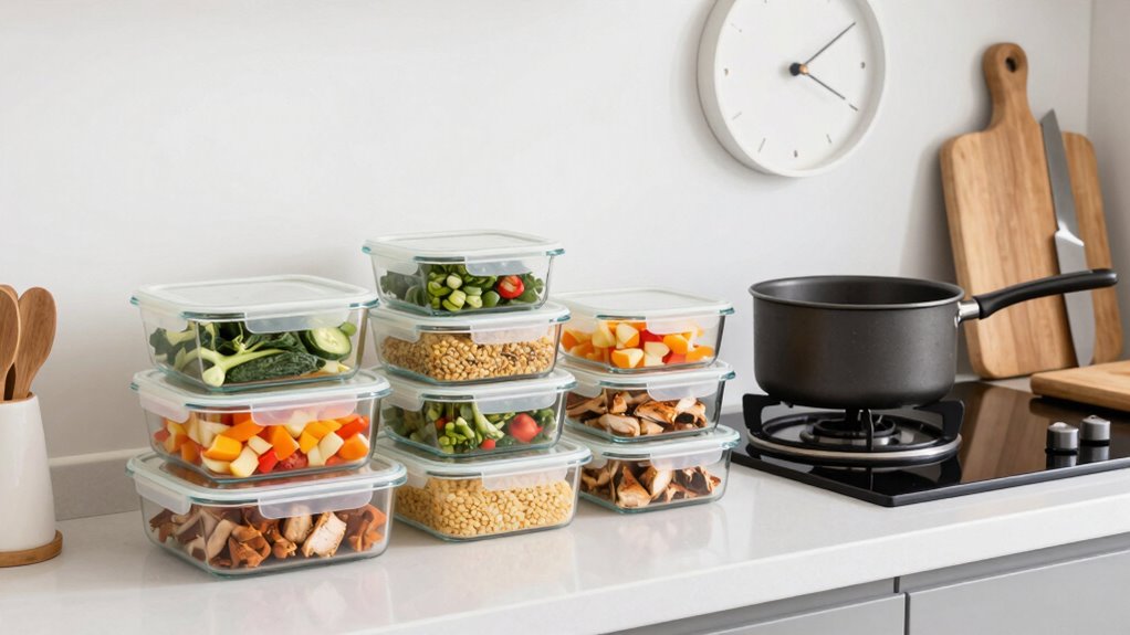 efficient small kitchen meal prep