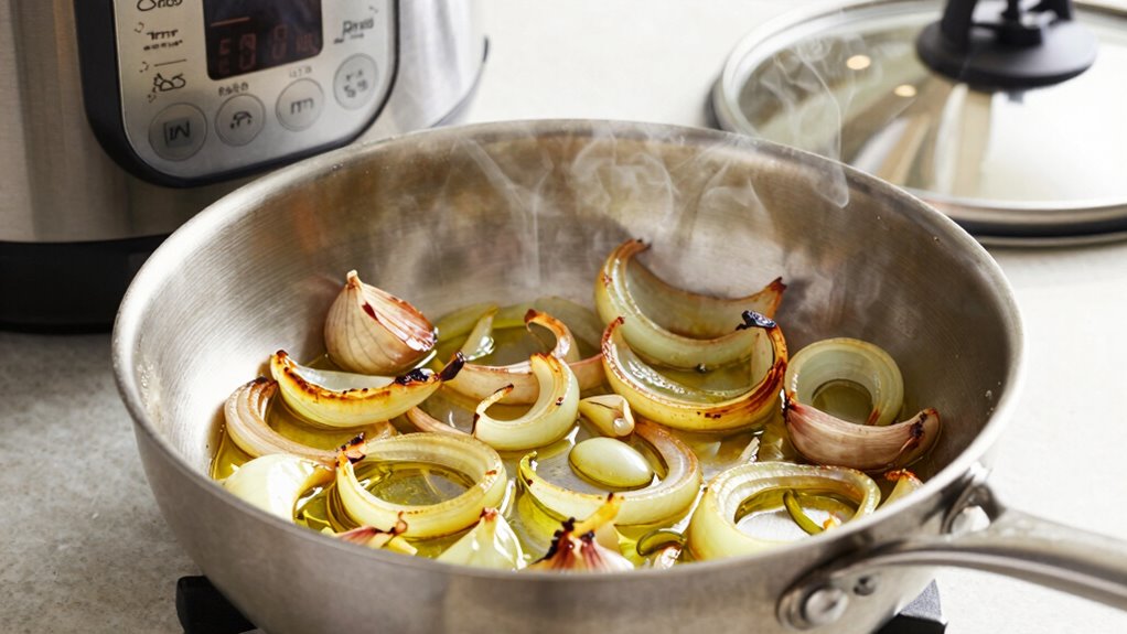enhances flavor through saut ing