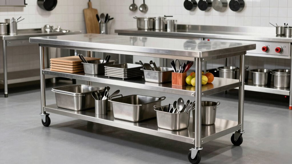 kitchen prep table features
