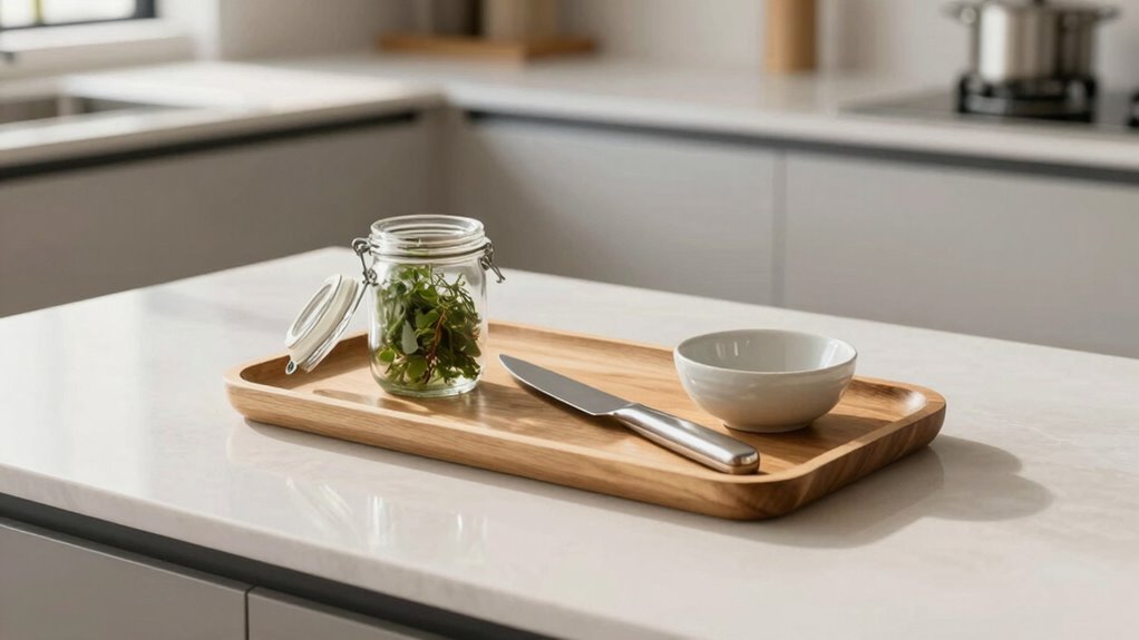 maintain organized clean counters