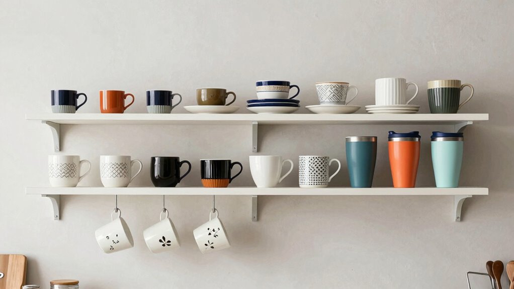 organize mugs by categories