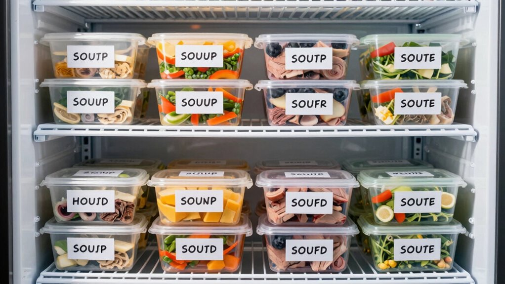 organized freezer inventory system