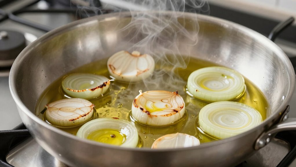 saut aromatics with care