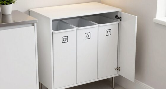 small kitchen recycling cabinets