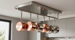 top ceiling mounted pot racks