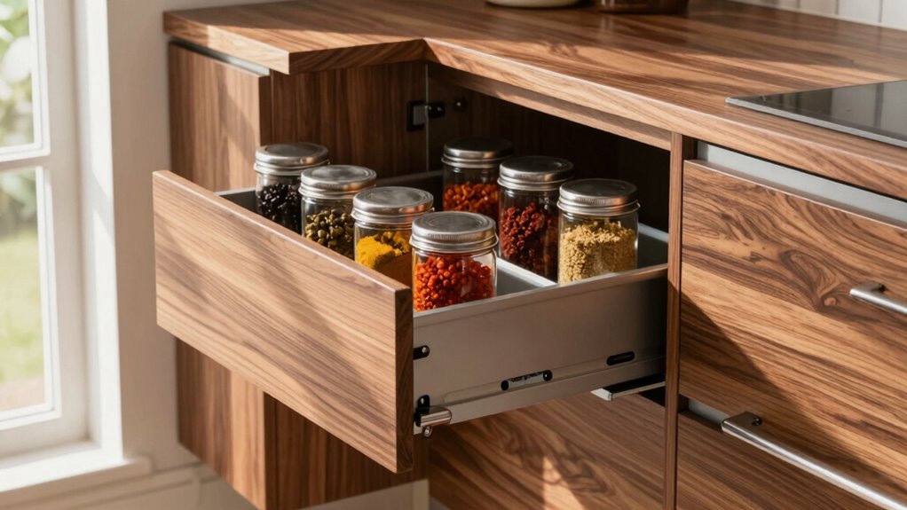 top corner cabinet pull outs