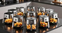 top glass basket air fryers