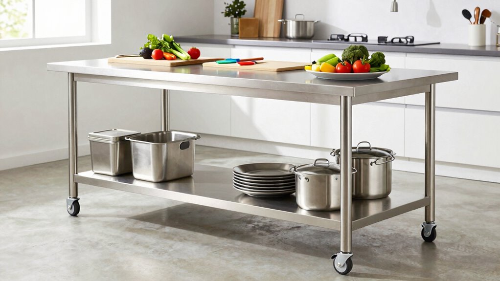 top mobile kitchen prep tables