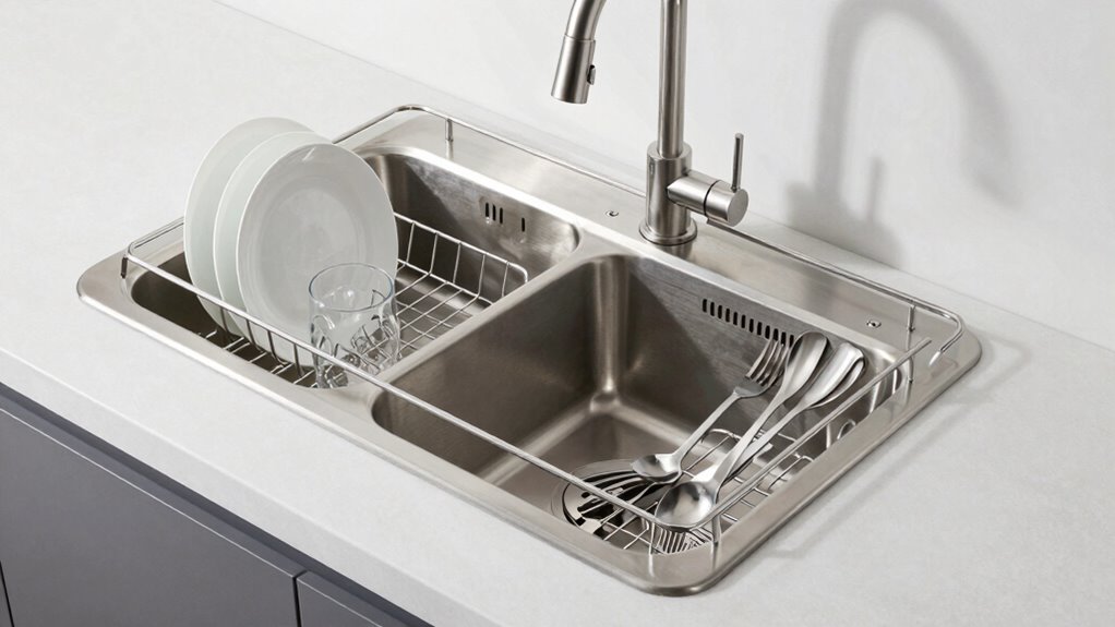 top over sink dish racks