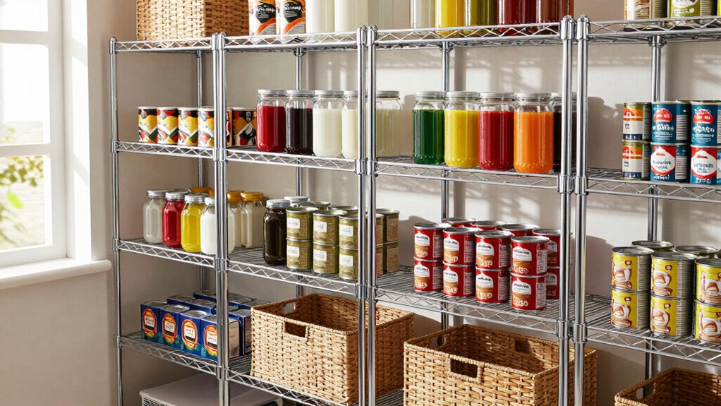 top pantry wire shelves