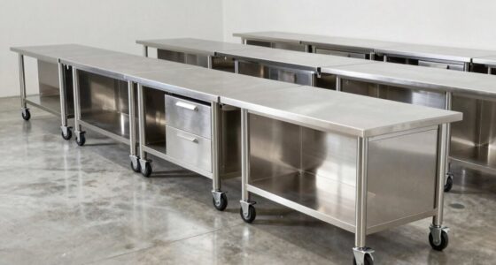 top stainless steel carts