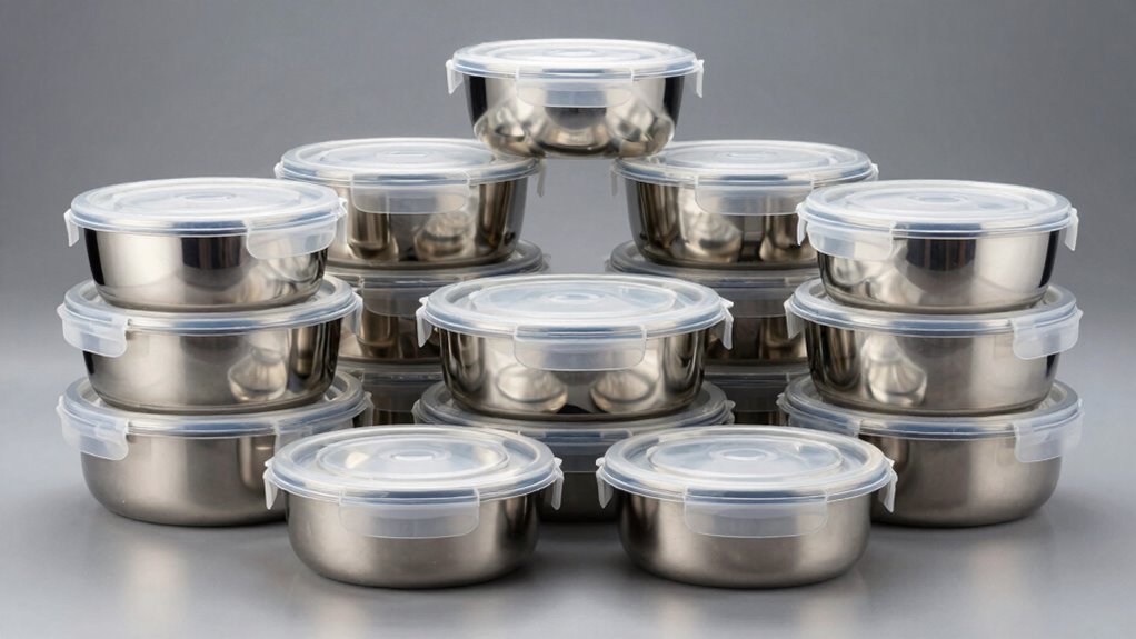 top stainless steel containers