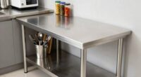 top stainless steel kitchen tables
