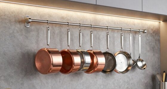 top wall mounted pot racks