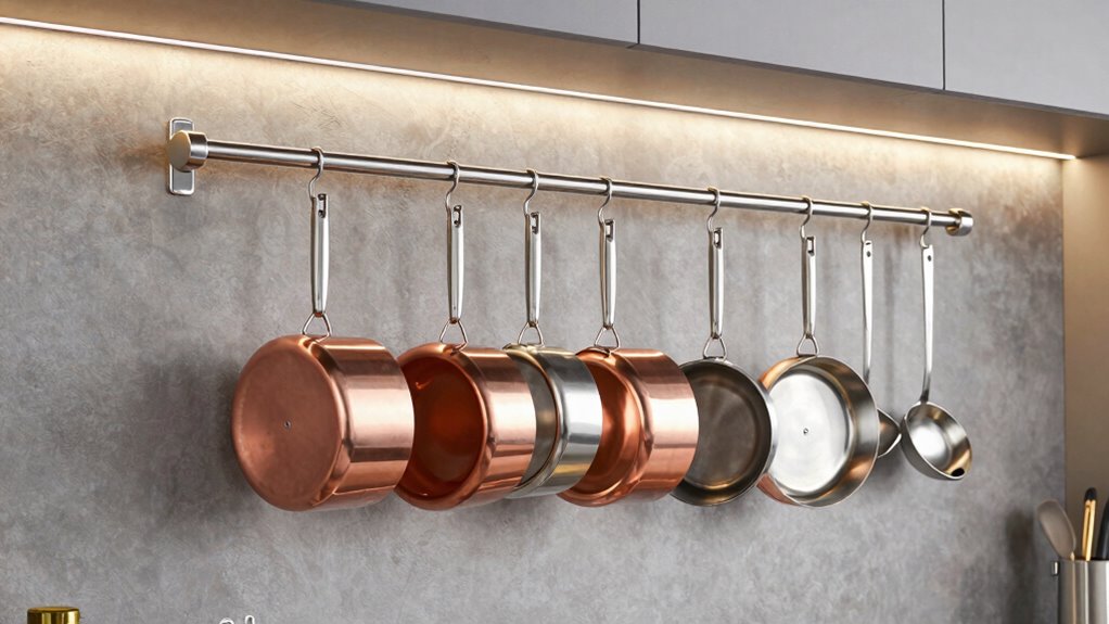 top wall mounted pot racks