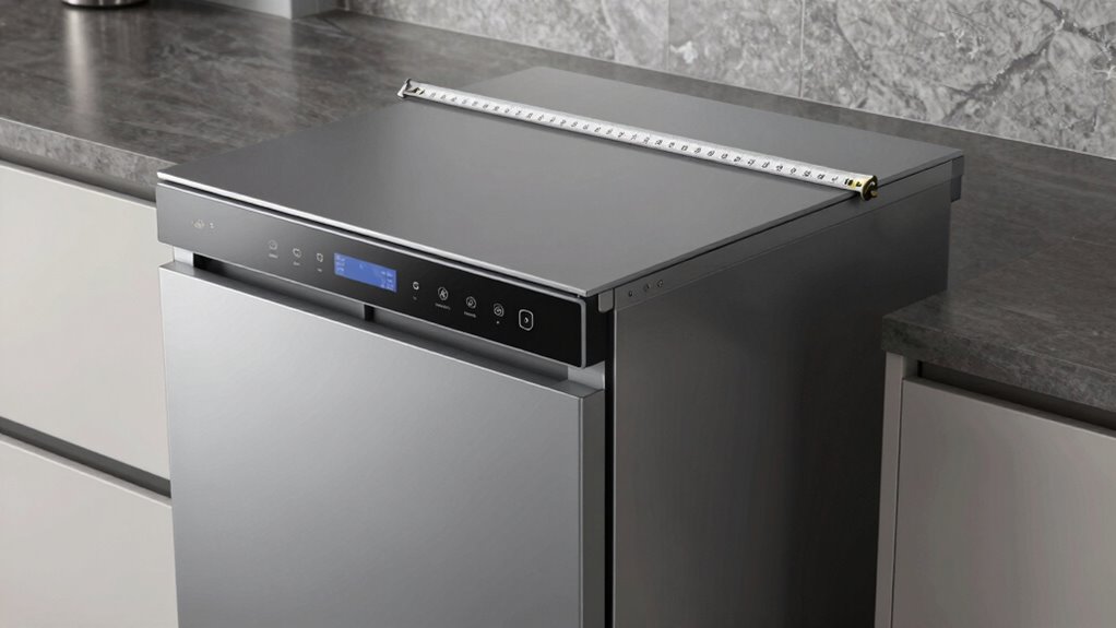 typical countertop dishwasher sizes