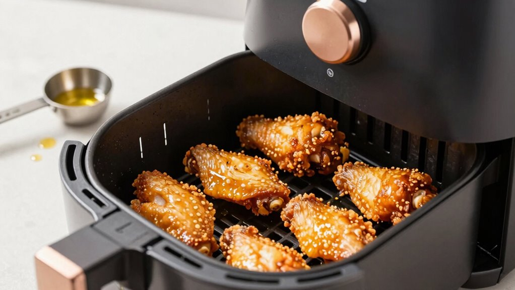 use minimal oil carefully