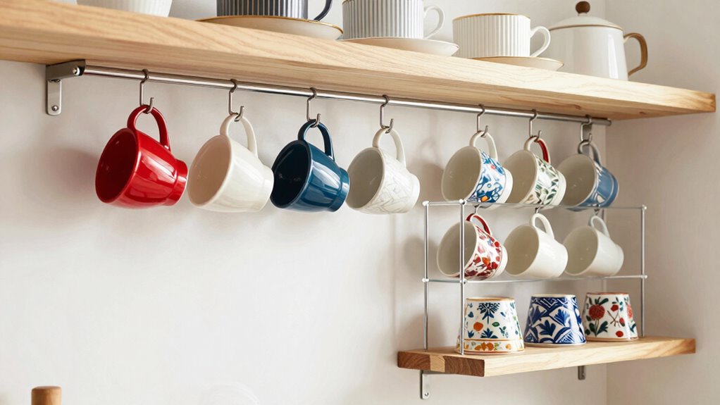 vertical storage for mugs
