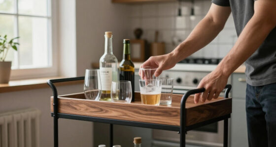 The “Beautiful” Bar Cart That Triples My Space Is $139 And Looks Like It Came From Anthropologie