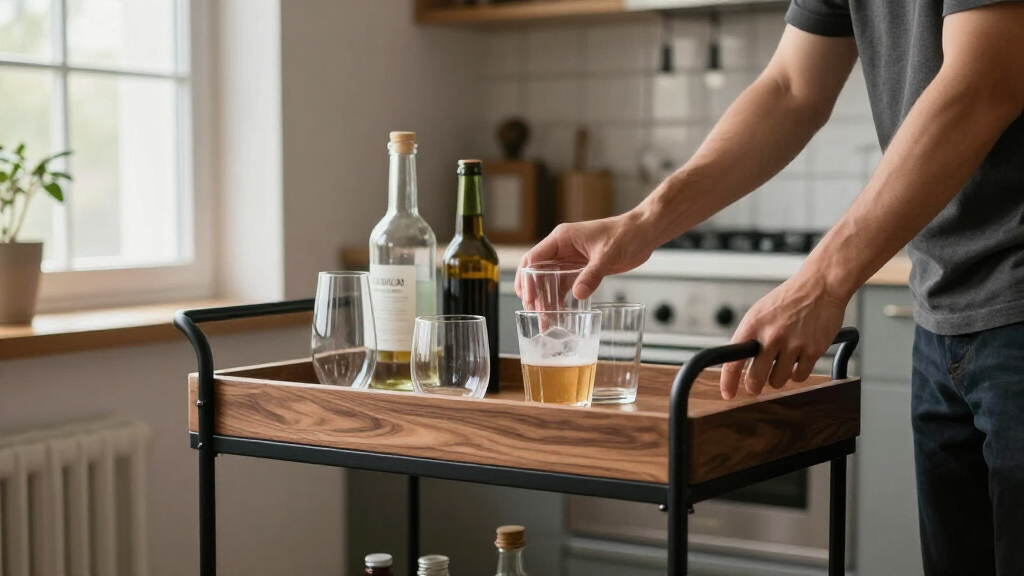 The “Beautiful” Bar Cart That Triples My Space Is $139 And Looks Like It Came From Anthropologie