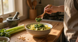 Trofie Al Pesto Di Sedano