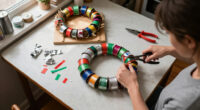 DIYer Transforms Old Tin Cans Into The Cutest Wreath