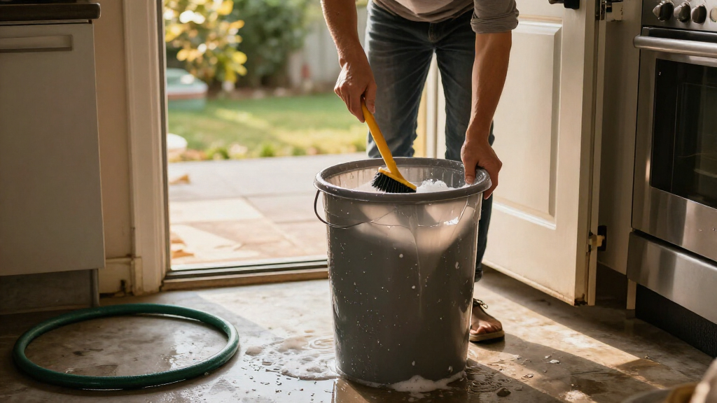 Smelling Your Garbage Cans? The Underrated Trick To Give Them A Deep Clean
