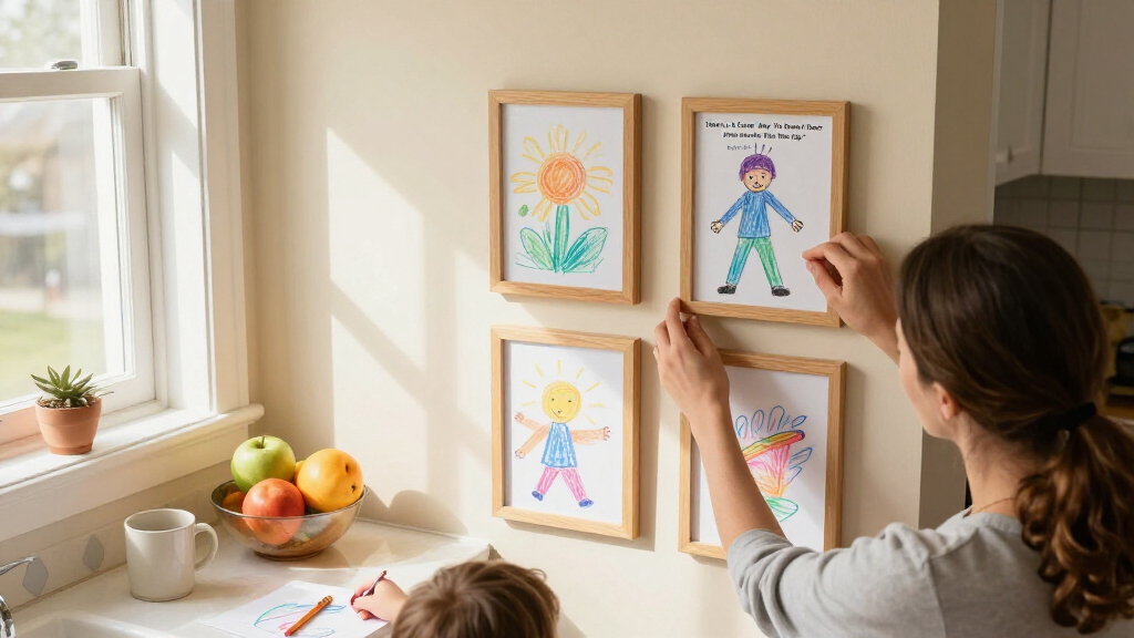There's A Cuter Way To Display Kids' Artwork Than The Fridge