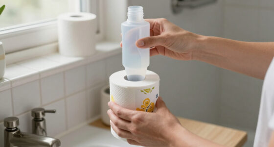 Woman Turns An Empty Detergent Bottle Into A Cute Spot To Store Toilet Paper